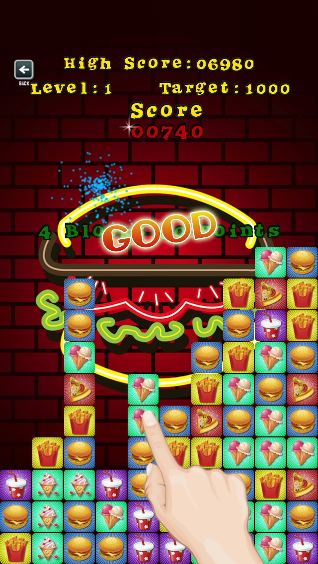 Food Saga Puzzle Blitz: World of Hungry Burger Brothers - Free Game Edition for iPad, iPhone and iPodのおすすめ画像1
