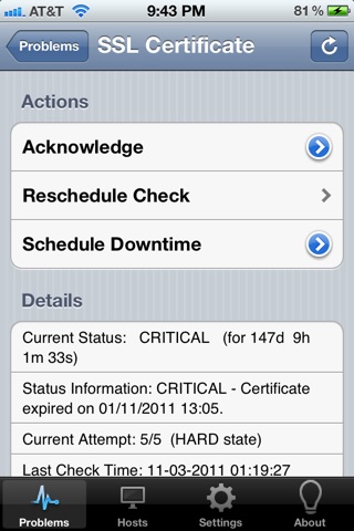 OnCall for Nagios screenshot 3