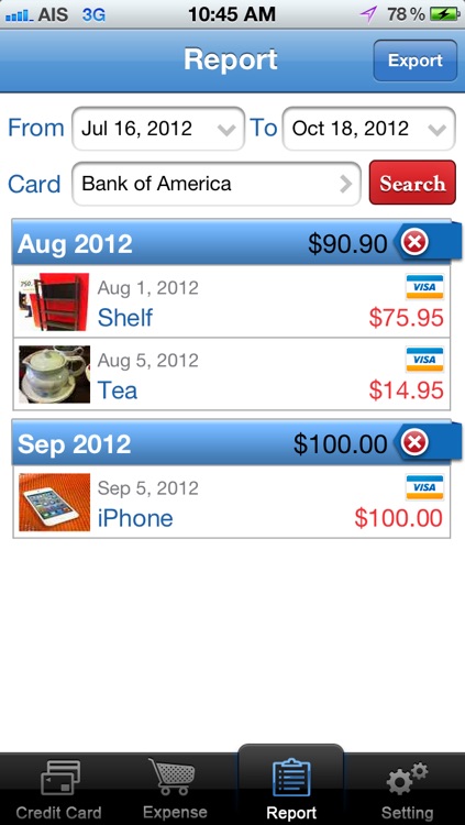 CreditCard Expense screenshot-3
