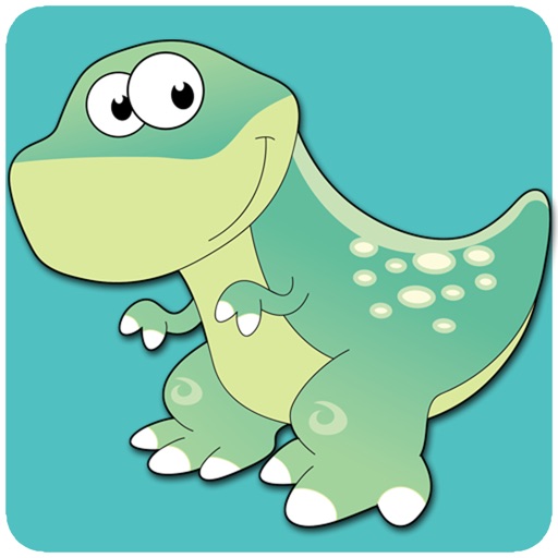 Dinosaurs free kid edu puzzle game iOS App