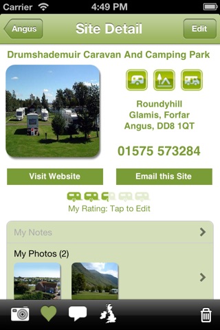 Sites UK - Camping and Caravan Sites in the UK screenshot 3