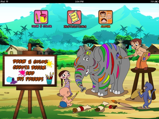 Draw & Color Chhota Bheem and his Friends(圖1)-速報App