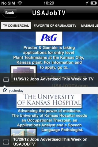 USAJOBTV app screenshot 3