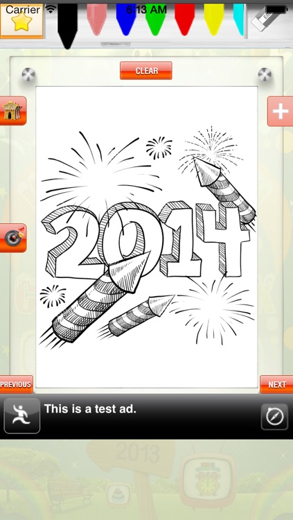 New Year Coloring Book - Colouring Doodle Fun for Kids Holiday Season