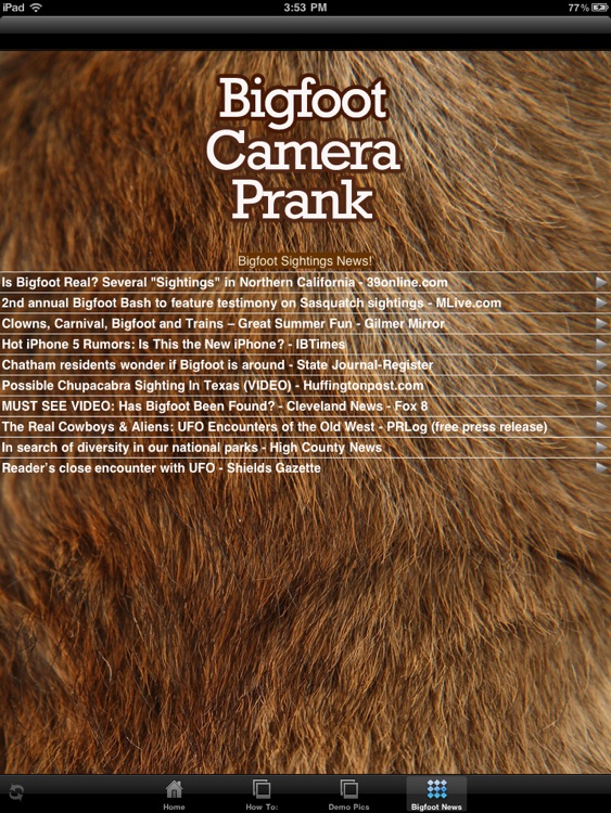 Bigfoot Camera Prank : GOLD screenshot-3