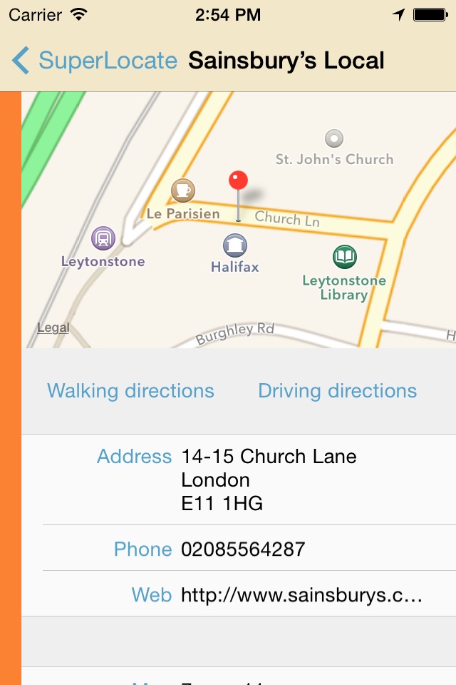 SuperLocate Supermarket Locator, find the nearest food shops to you screenshot 3