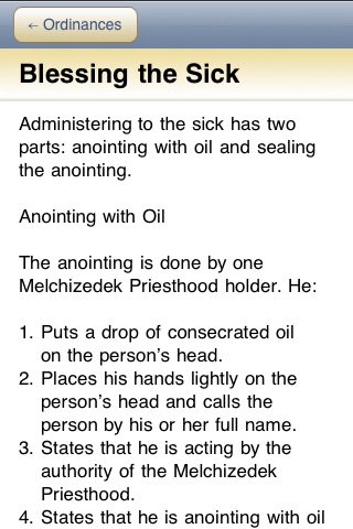 LDS Priesthood Ordinances & Blessings screenshot 3