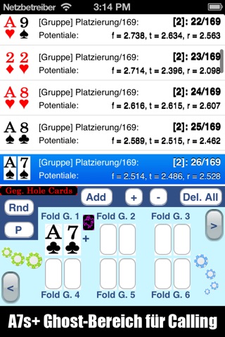 iRuleThem - Hold'em Poker simulator screenshot 2