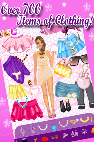 A Beauty Girl Fashion Dress Up Game FREE  - Fun Princess Model Makeover Salon Game for Girls and Kids screenshot 2