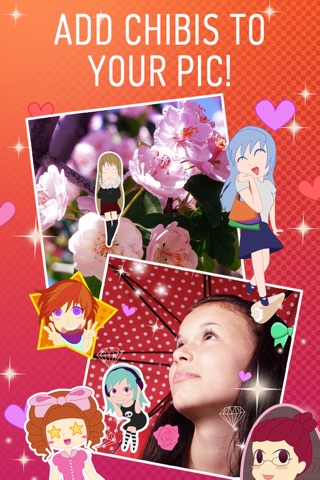 Chibi - Cute manga style girly stickers to Photobooth screenshot 3