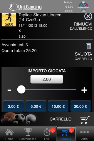 Unigaming Scommesse Sportive screenshot 3