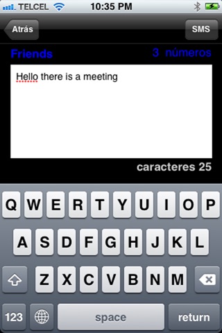 SMS group contacts screenshot 3