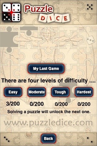 Puzzle Dice Lite screenshot 4