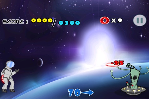 Astronaut vs Alien - A Galactic Tossing Game screenshot 2