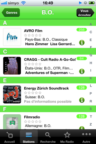 rad.io CLASSIC for 3G/iOS4 screenshot 3