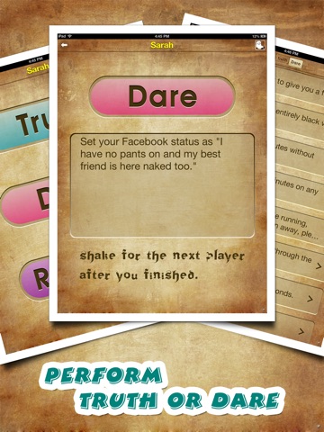 Pocket Truth or Dare for iPad screenshot 4