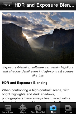 Yosemite Photographer's Guide screenshot 3