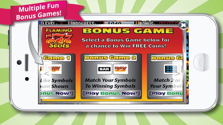 Flaming 7's Slot Machine