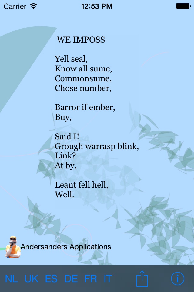 SendaPoem - Nonsense Jabber Poems screenshot 2