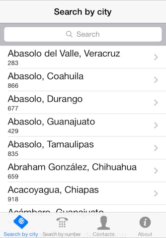 Mexico Area Codes Free screenshot 2