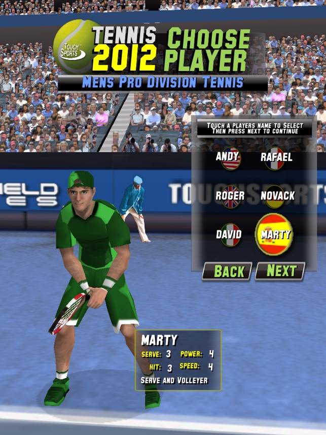 TouchSports Tennis 2012 HD(圖4)-速報App