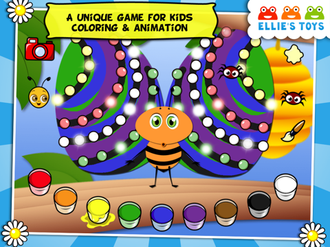 Ellie's Wings HD -  Free Animal Coloring Game for Children & Family to play together screenshot 3