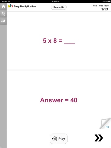 Easy Multiplication for iPad screenshot 3