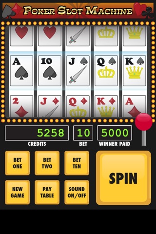 POKER SLOT MACHINE FREE 1.0 IOS