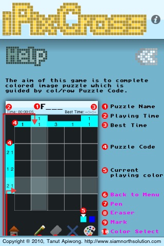 iPixCross screenshot 2