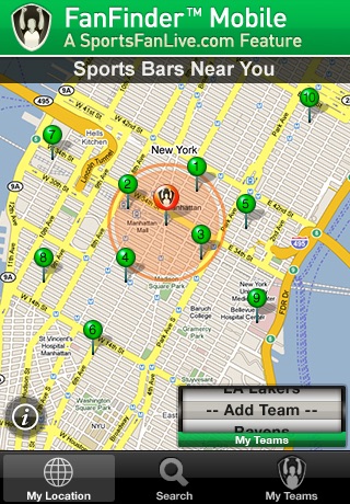 FanFinder - Sports Bar Locator