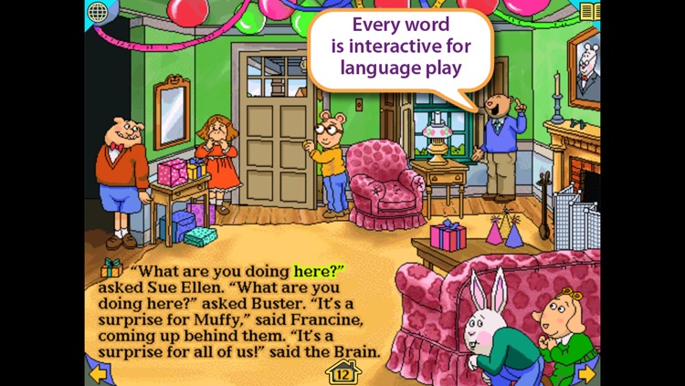 Arthur’s Birthday - Wanderful interactive storybook in English and Spanish