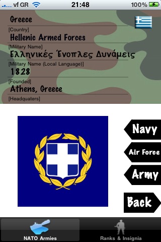 Nato Armies (Ranks & Insignia) Lite screenshot 3