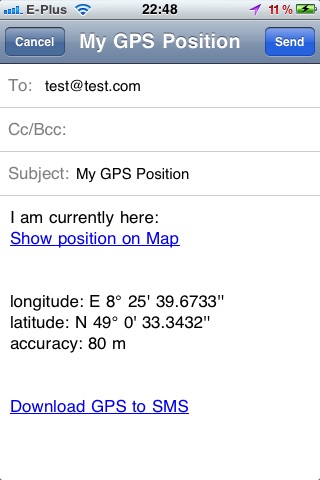 GPS to SMS screenshot-3