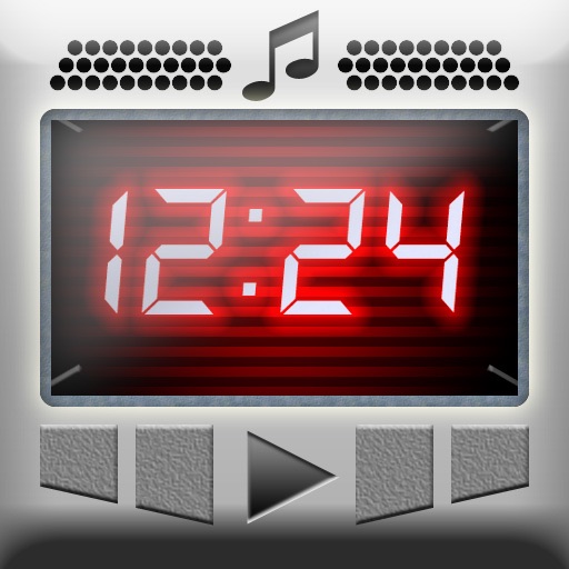 12,24 Alarm Clock Sleep Music Icon