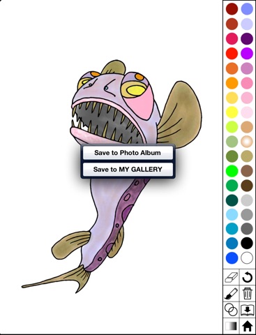 Deep-sea fish super coloring book screenshot 4