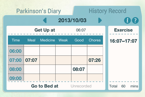 Parkinson's Diary screenshot 4