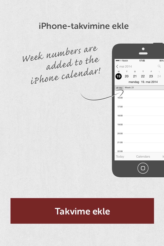 Weeknumbers Widget screenshot 2