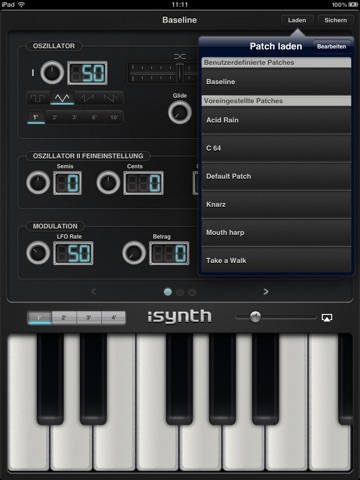 iSynth - Synthesizer for the iPad screenshot 4