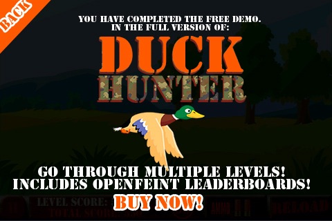 Duck Hunter Lite screenshot 4