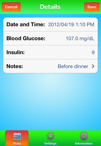 Simple Diabetes screenshot 2