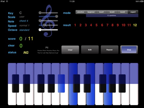 Perfect Pitch Practice Piano Pro screenshot 2