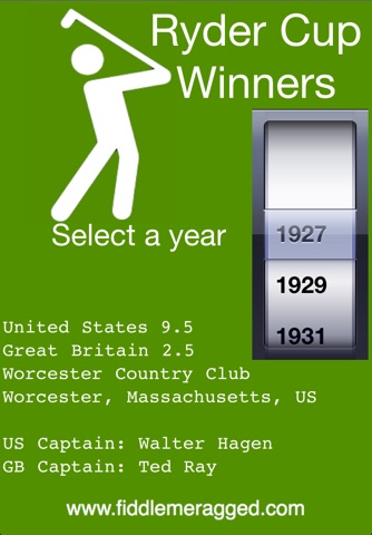 Ryder Cup Winners screenshot 2