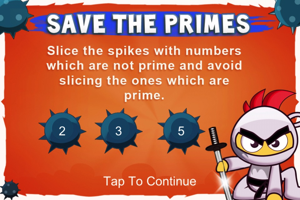 Ninja Chicken - Tiny Chicken learns Prime Numbers screenshot 3