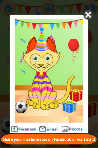 Paint & Dress up your pets - drawing, coloring and dress up game for kids FREE screenshot 4