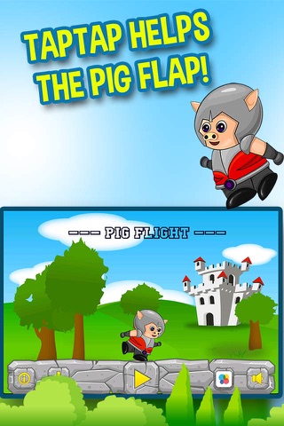 Castle Jump - Flying Pig with Wings screenshot 2