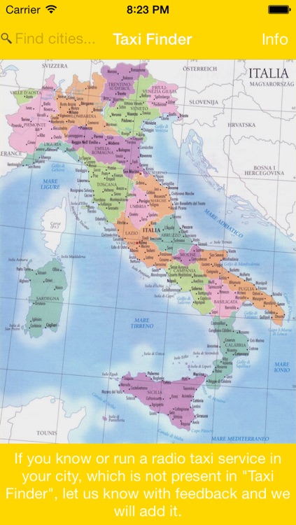 Taxi Finder - Italy