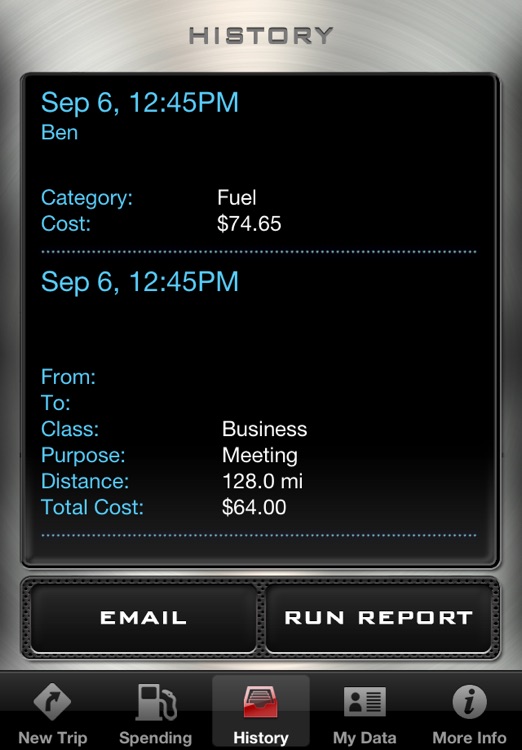Mileage Log - Driving Distance Tracker