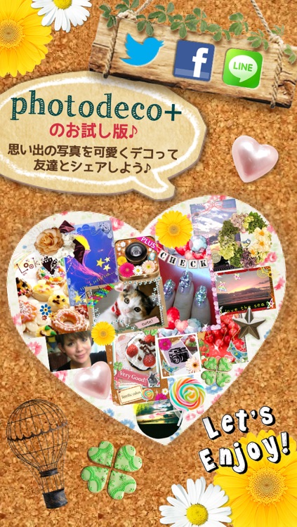 Free photo app, photodeco-collage,filter(Toy, Lomo, etc), stamps, frames～Let's decorate photos～