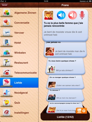 iTalk French: Conversation guide - Learn to speak a language with audio phrasebook, vocabulary expressions, grammar exercises and tests for english speakers HD screenshot 2