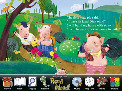 Read Aloud! The Three Little Pigs Lite screenshot 2